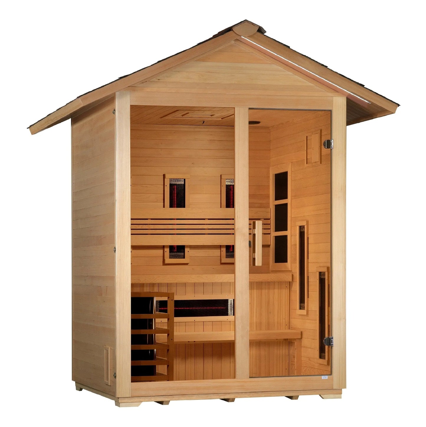 Golden Designs Carinthia 3 Person Hybrid Outdoor Sauna GDI-8123-01