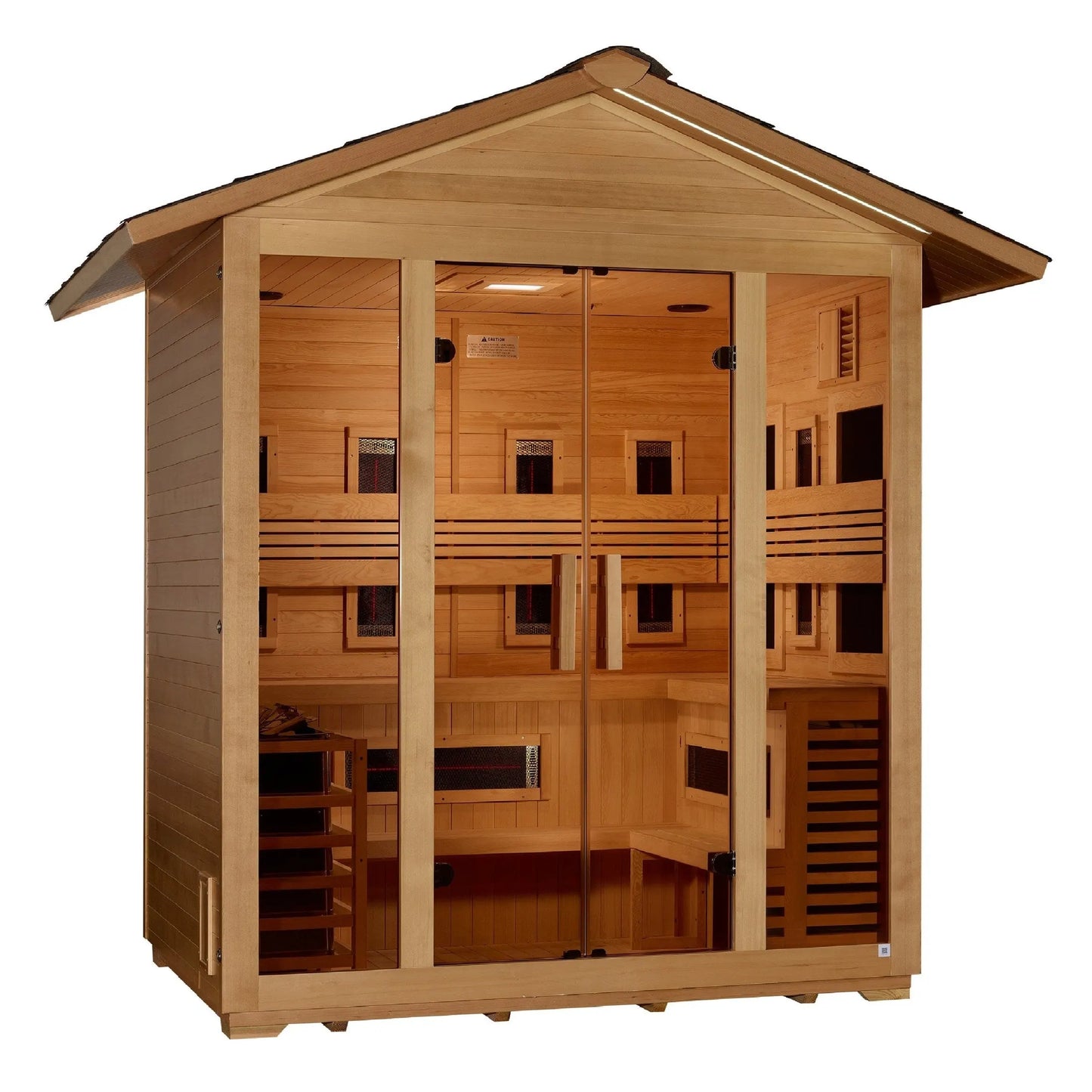 Golden Designs Gargellen 5 Person Hybrid Outdoor Sauna GDI-8125-01