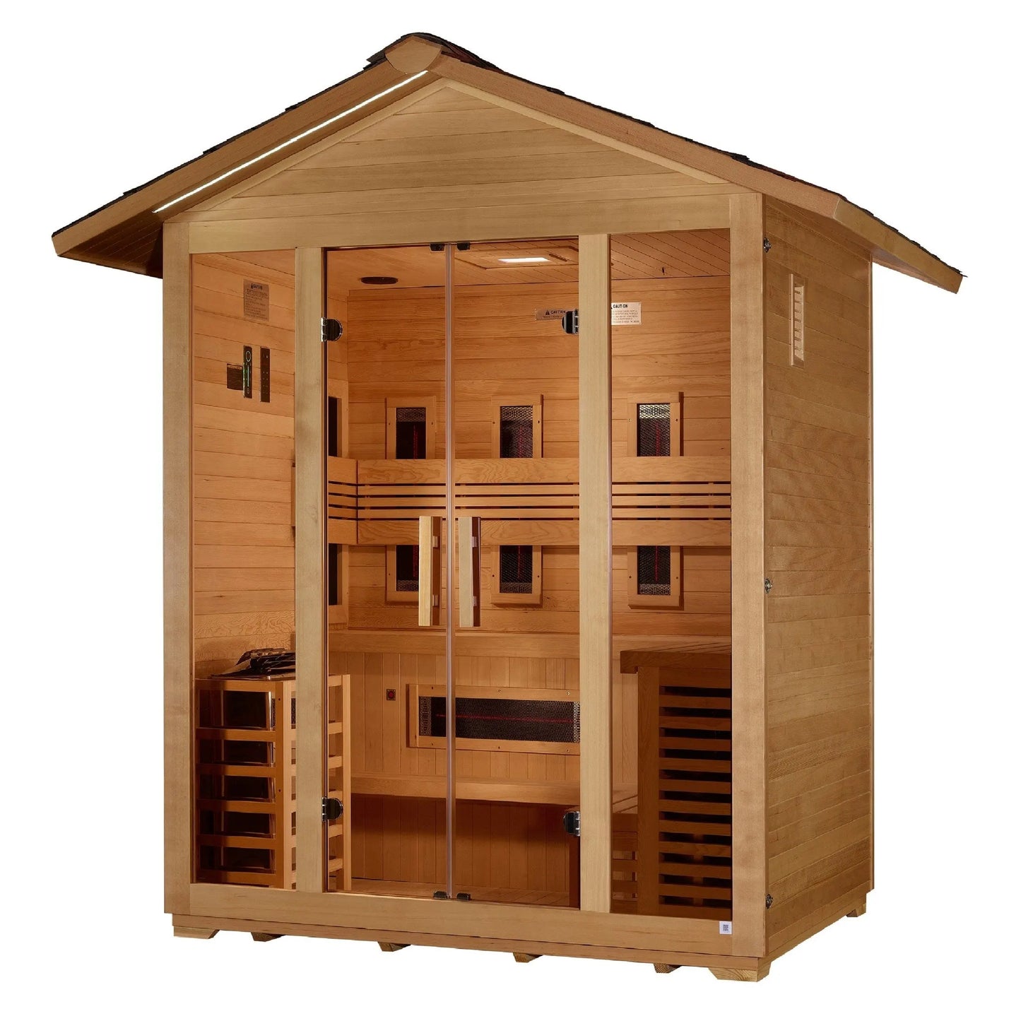 Golden Designs Gargellen 5 Person Hybrid Outdoor Sauna GDI-8125-01