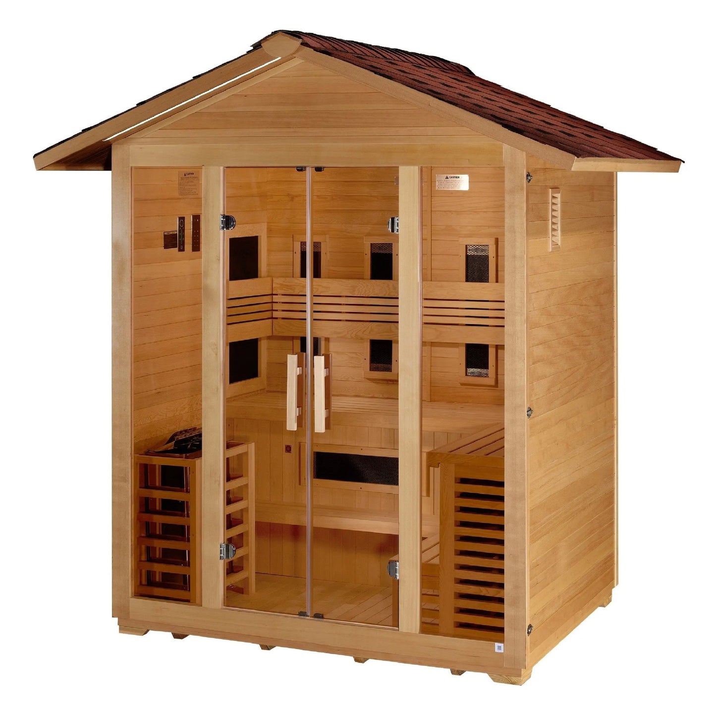 Golden Designs Gargellen 5 Person Hybrid Outdoor Sauna GDI-8125-01
