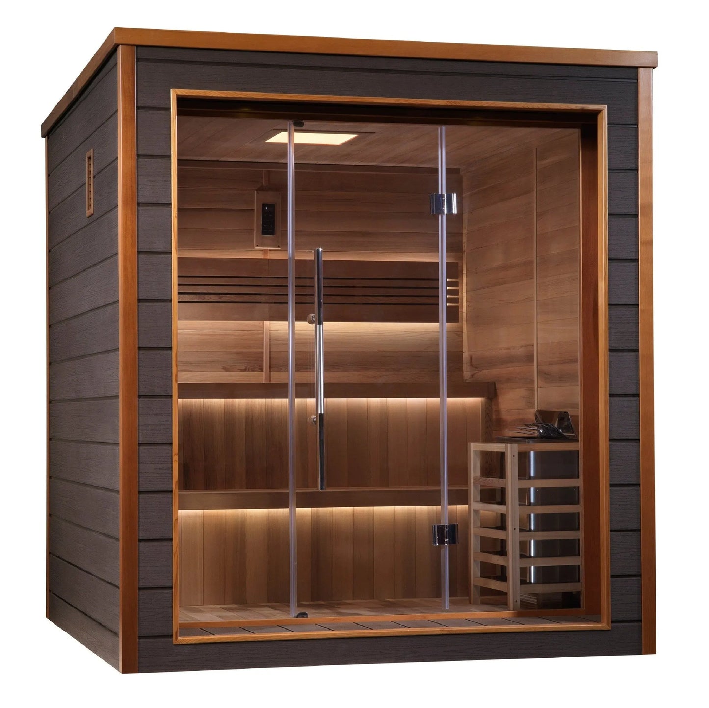 Golden Designs Bergen 6 Person Outdoor Traditional Sauna GDI-8206-01