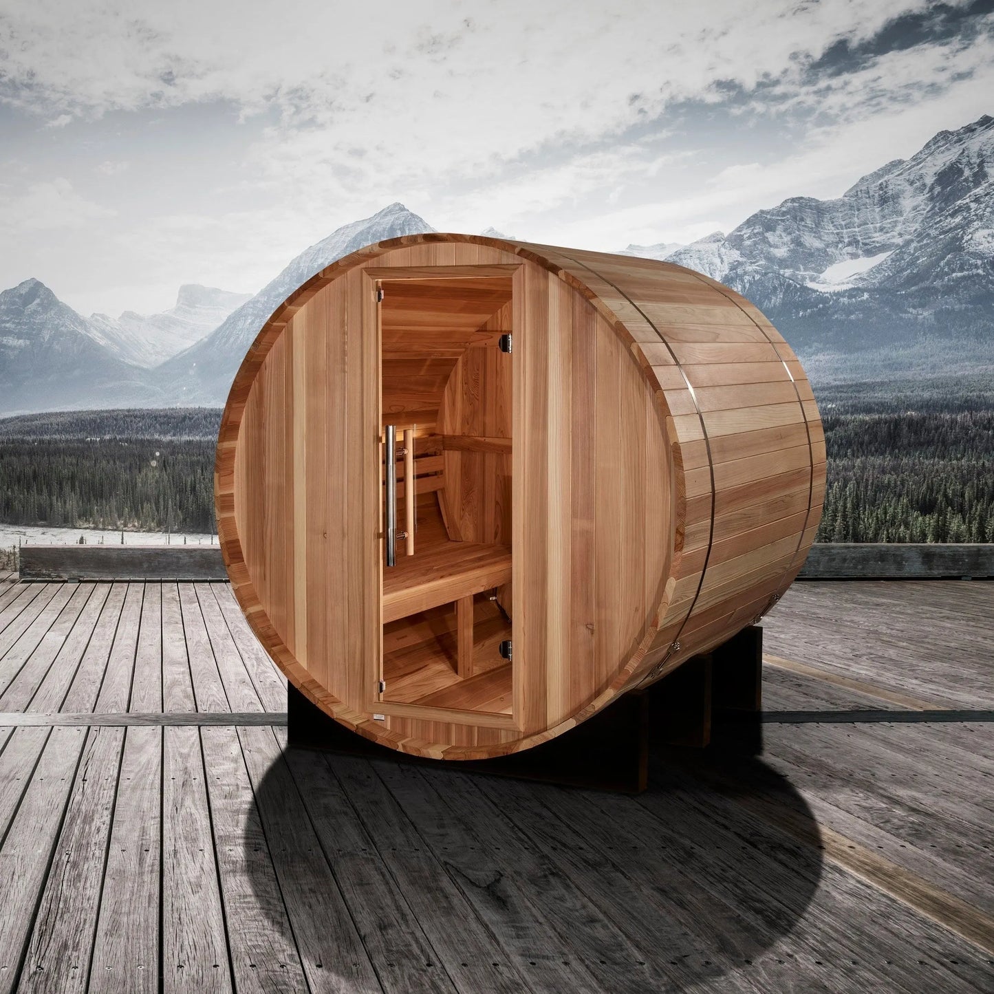 Golden Designs St. Moritz 2 Person Barrel Traditional Sauna GDI-B002-01