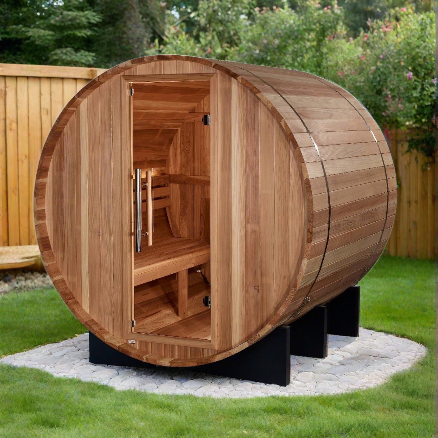 Golden Designs St. Moritz 2 Person Barrel Traditional Sauna GDI-B002-01