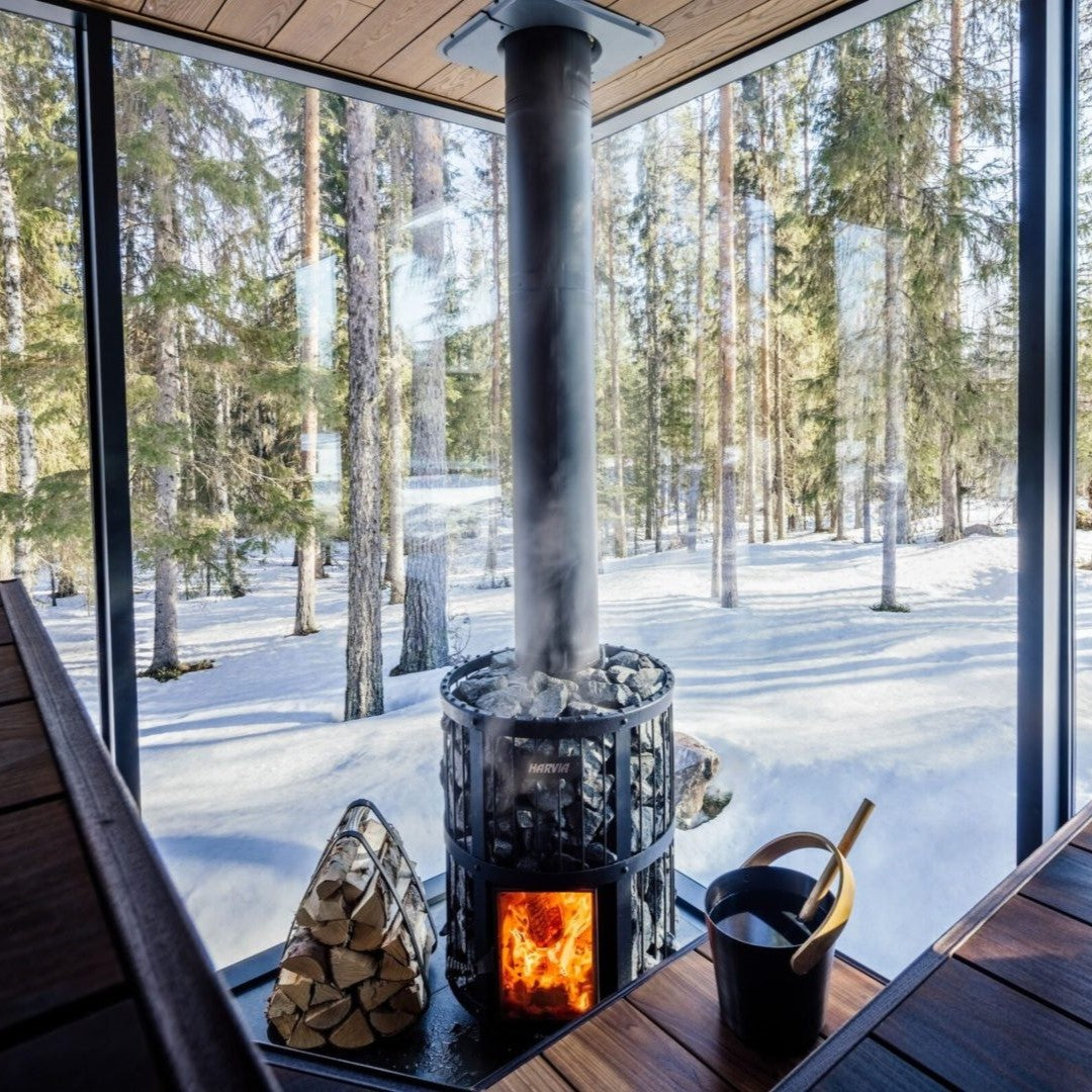 Harvia Legend 240 Greenflame Wood-Burning Sauna Stove WK200LD