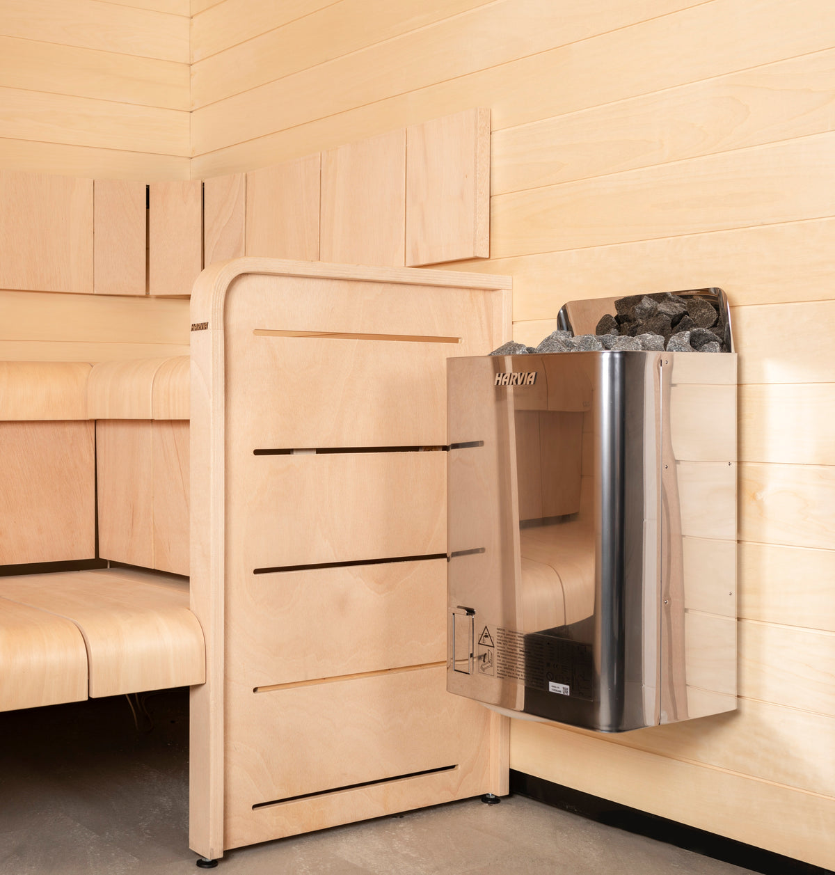 Harvia SWS60 The Wall Series 6kW Stainless Steel Sauna Heater HSWS6U1B