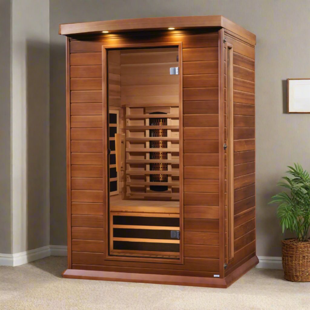 Maxxus 2-Person Near Zero EMF Full Spectrum Infrared Sauna | MX-M206-01-FS-CED