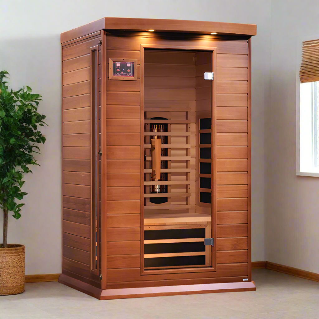 Maxxus 2-Person Near Zero EMF Full Spectrum Infrared Sauna | MX-M206-01-FS-CED