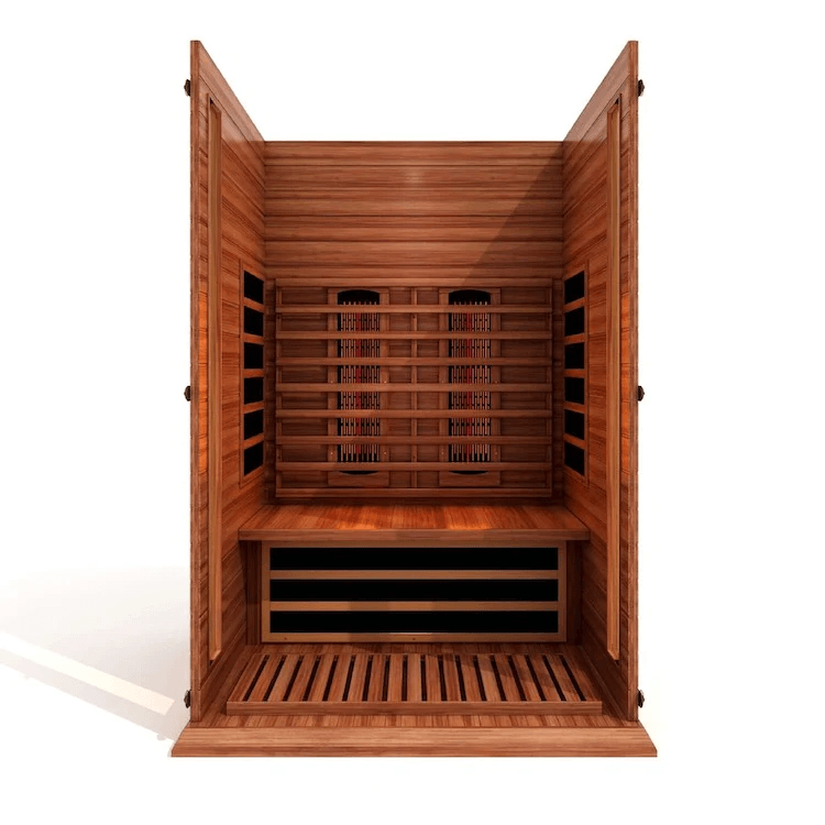 Maxxus 2-Person Near Zero EMF Full Spectrum Infrared Sauna | MX-M206-01-FS-CED