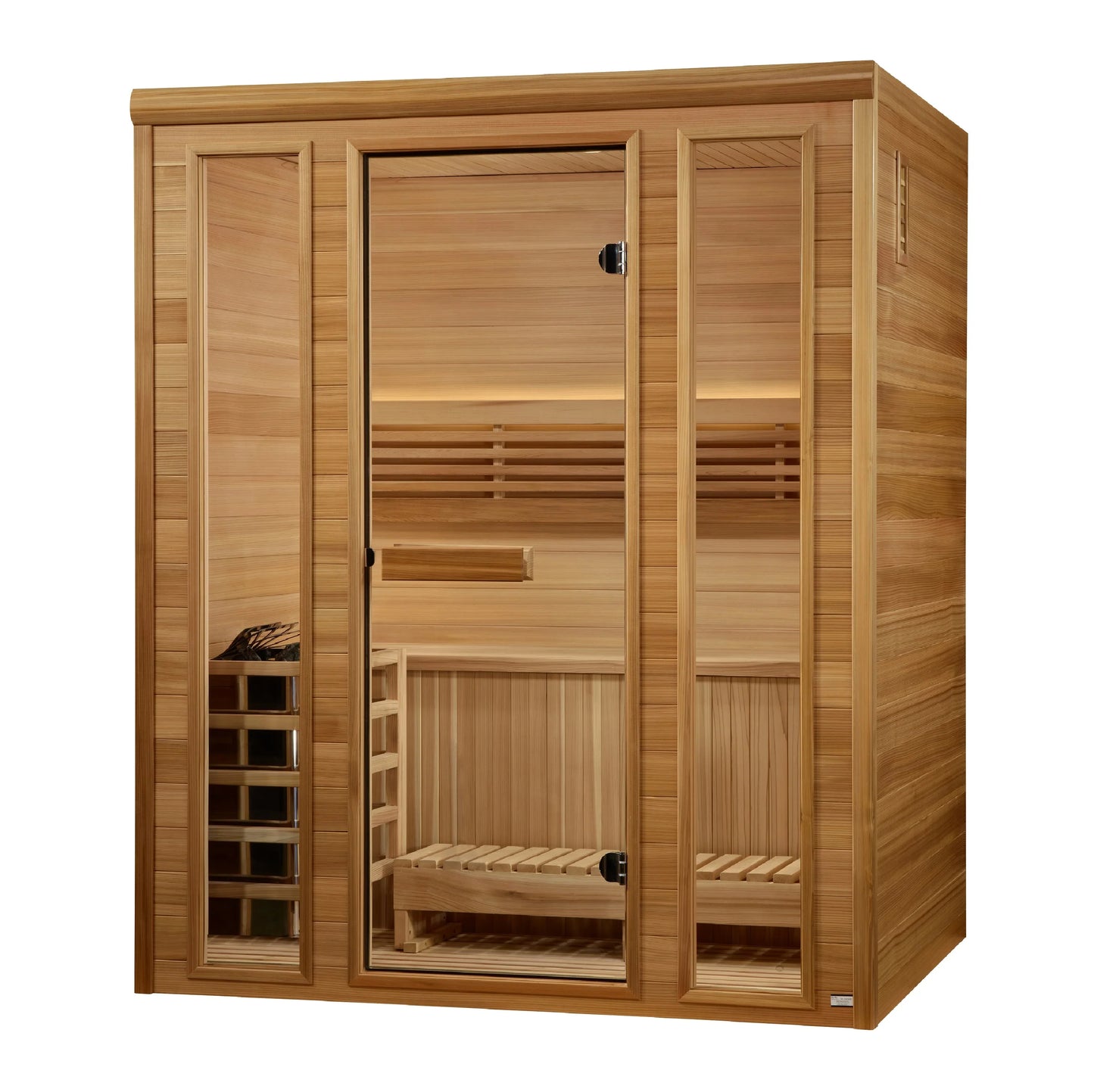 Golden Designs 2025 Andermatt Edition 3 Person Traditional Steam Sauna GDI-7030-01