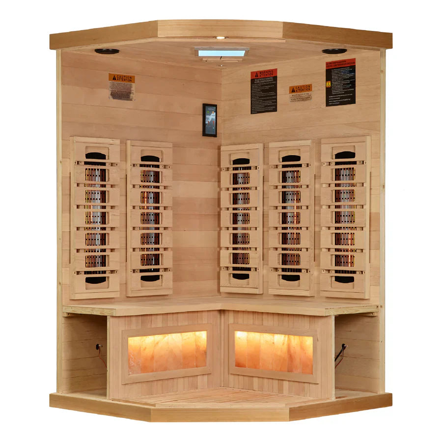 Golden Designs 3-Person Corner 2025 Reserve Edition Full Spectrum Sauna GDI-8035-03