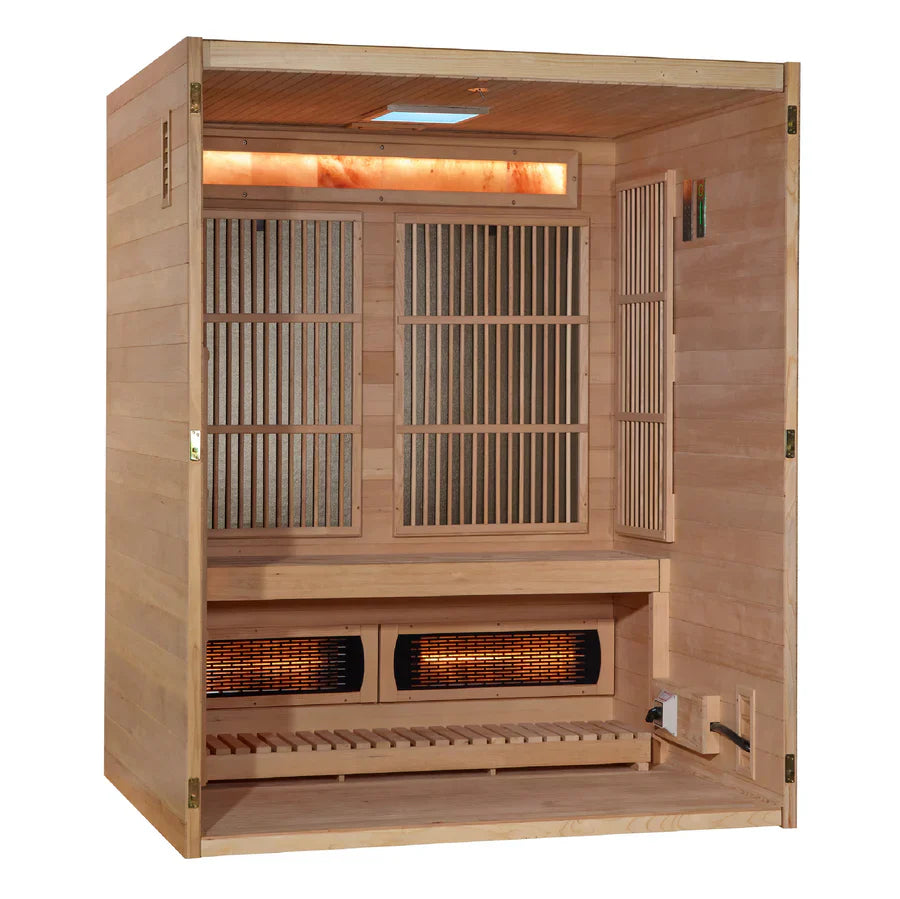 Golden Designs 2025 Soria 3 Person Hybrid Indoor Sauna GDI-8330-01