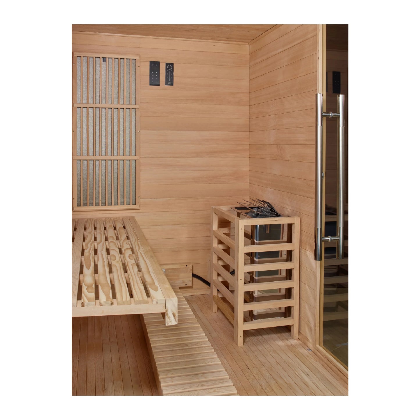 Golden Designs 2025 Soria 3 Person Hybrid Indoor Sauna GDI-8330-01