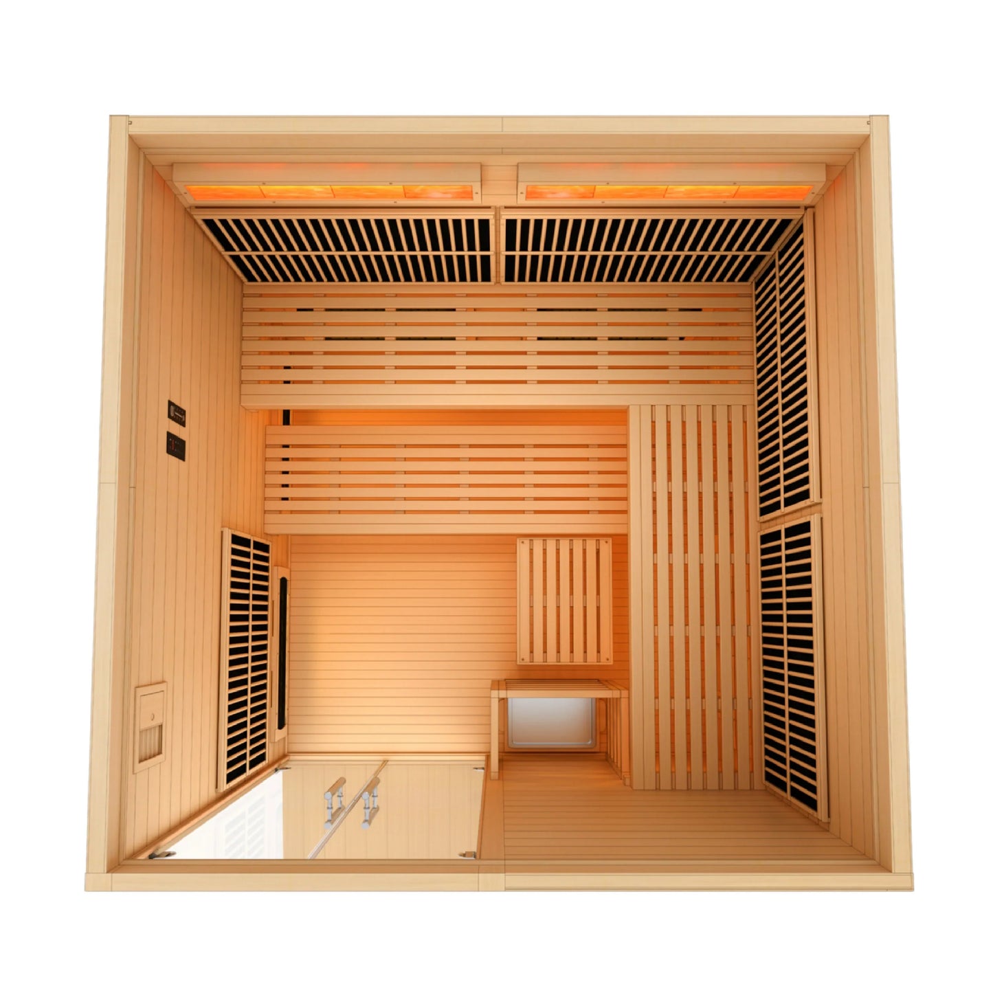 Golden Designs 2025 Toledo 6 Person Hybrid Indoor Sauna GDI-8360-01