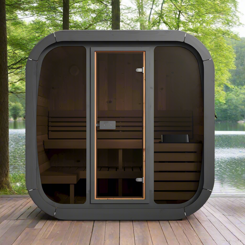 SaunaLife CUBE Series CL5G | 3-4 Person Outdoor Traditional Sauna
