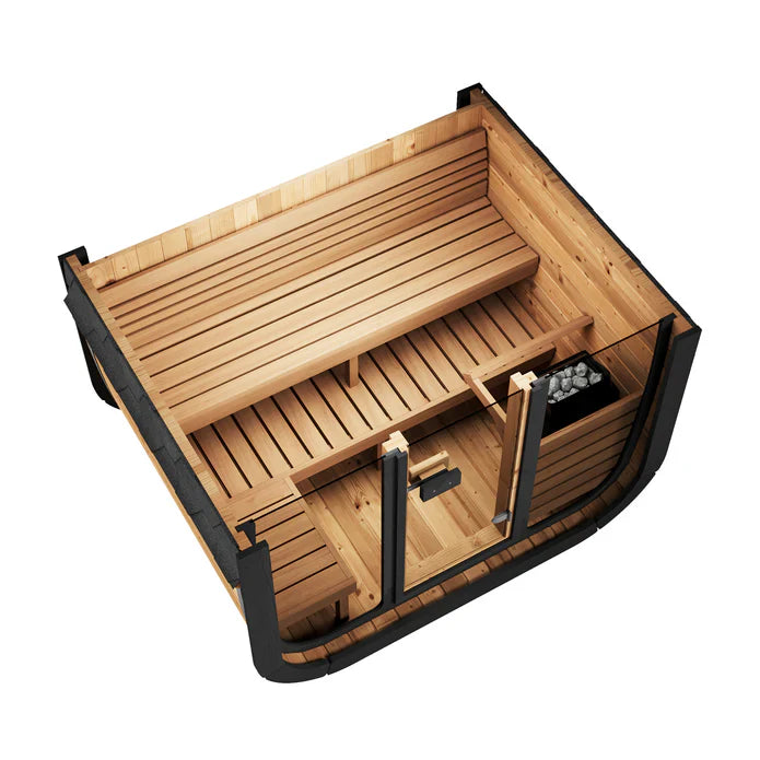 SaunaLife CUBE Series CL5G | 3-4 Person Outdoor Traditional Sauna
