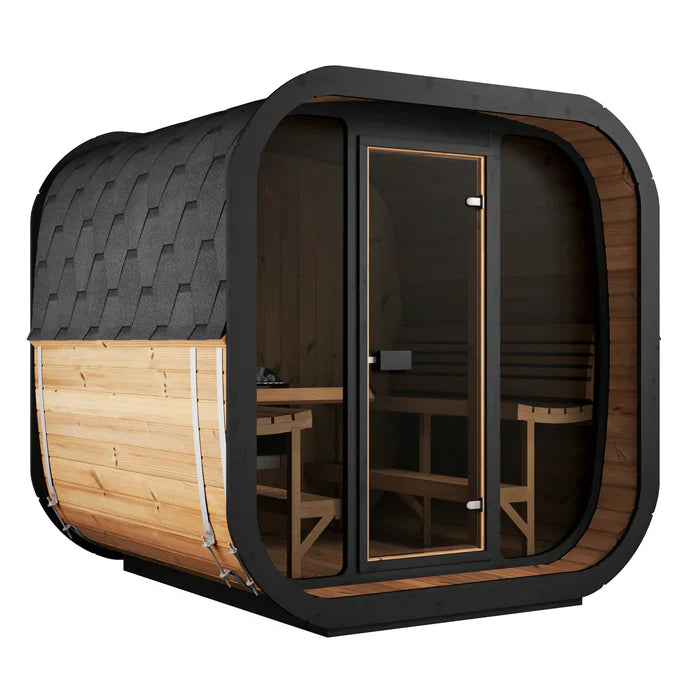 SaunaLife CUBE Series CL7G | 6 Person Outdoor Traditional Sauna