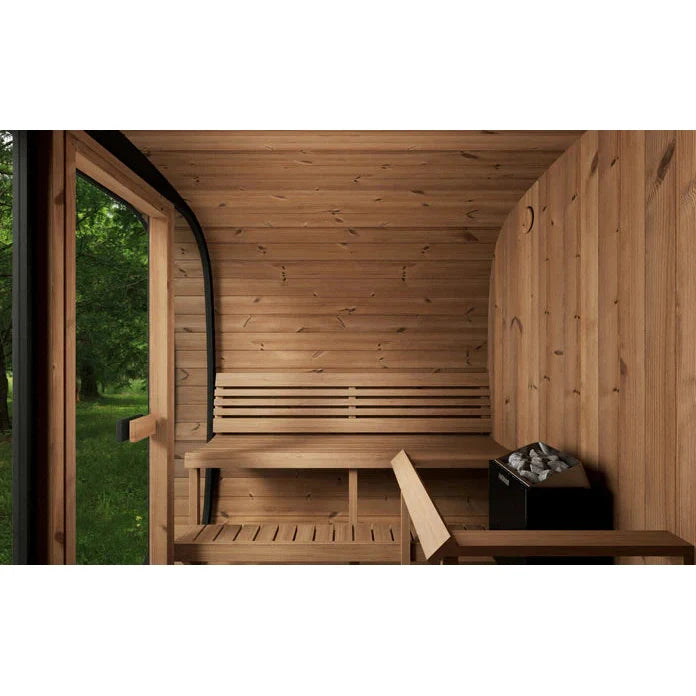 SaunaLife CUBE Series CL7G | 6 Person Outdoor Traditional Sauna