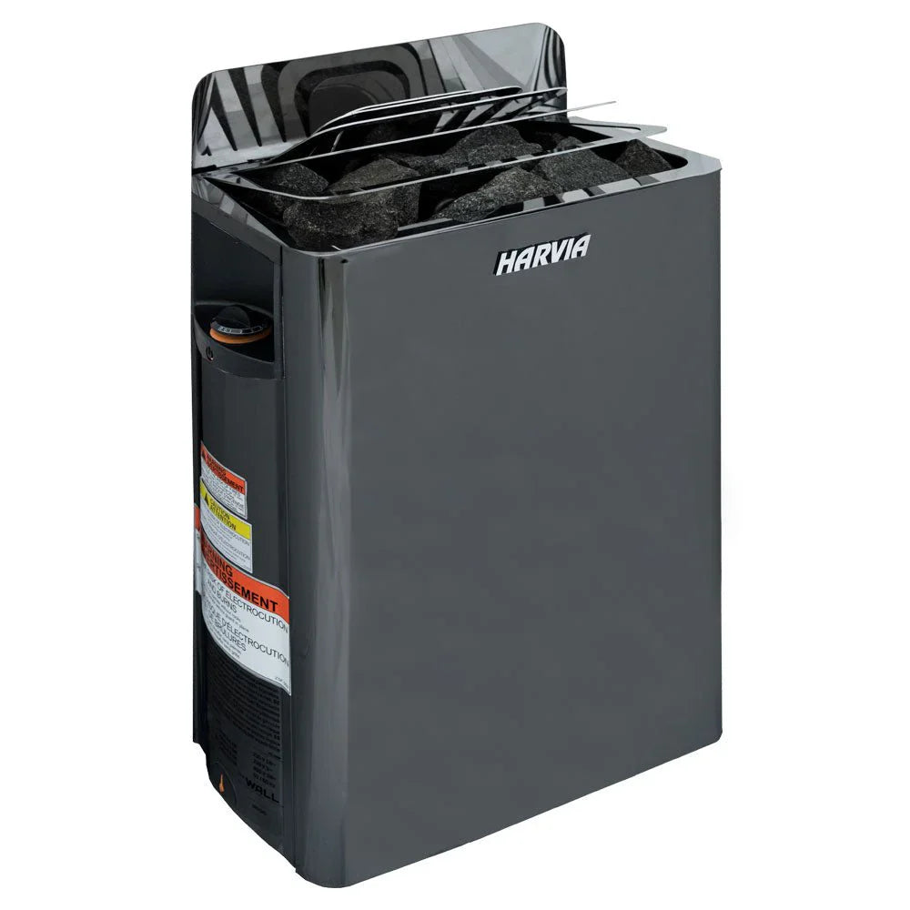 Harvia SW60 The Wall Series 6kW Black Stainless Steel Sauna Heater HSW6U1B