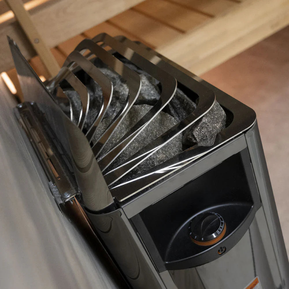 Harvia SW60 The Wall Series 6kW Black Stainless Steel Sauna Heater HSW6U1B