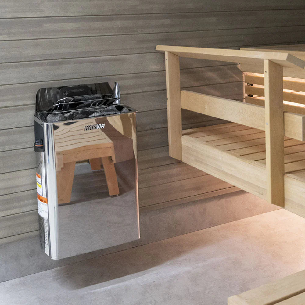Harvia SWS80 The Wall Series 8kW Stainless Steel Sauna Heater HSWS8U1B