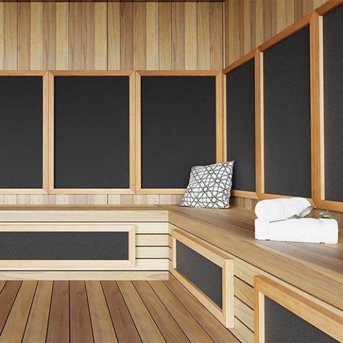 Finnmark Full Spectrum Carbon™ Infrared Sauna Heater Kit (120V, WiFi Control)