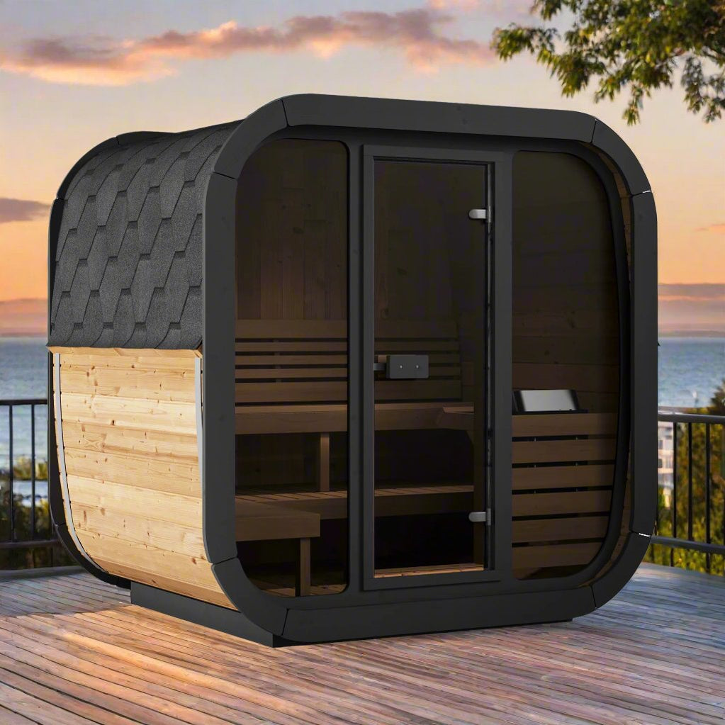 SaunaLife CUBE Series CL5G | 3-4 Person Outdoor Traditional Sauna