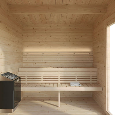 SaunaLife Garden Series G4 | 6 Person Outdoor Traditional Sauna