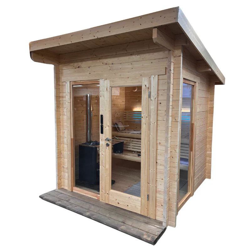 SaunaLife Garden Series G4 | 6 Person Outdoor Traditional Sauna