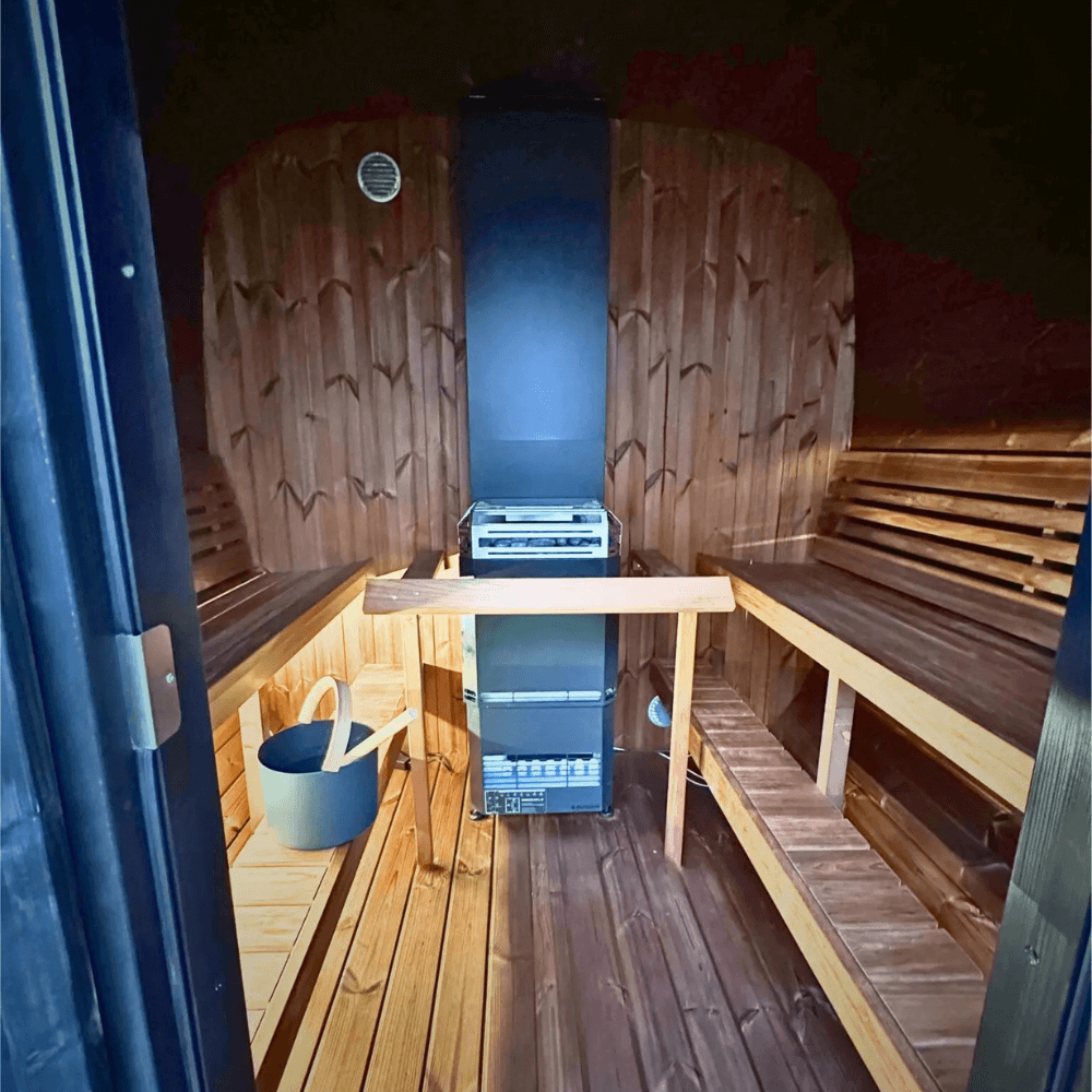 SaunaLife CUBE Series CL7G | 6 Person Outdoor Traditional Sauna