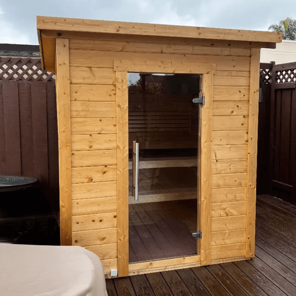 SaunaLife Garden Series G2 | 4 Person Outdoor Traditional Sauna