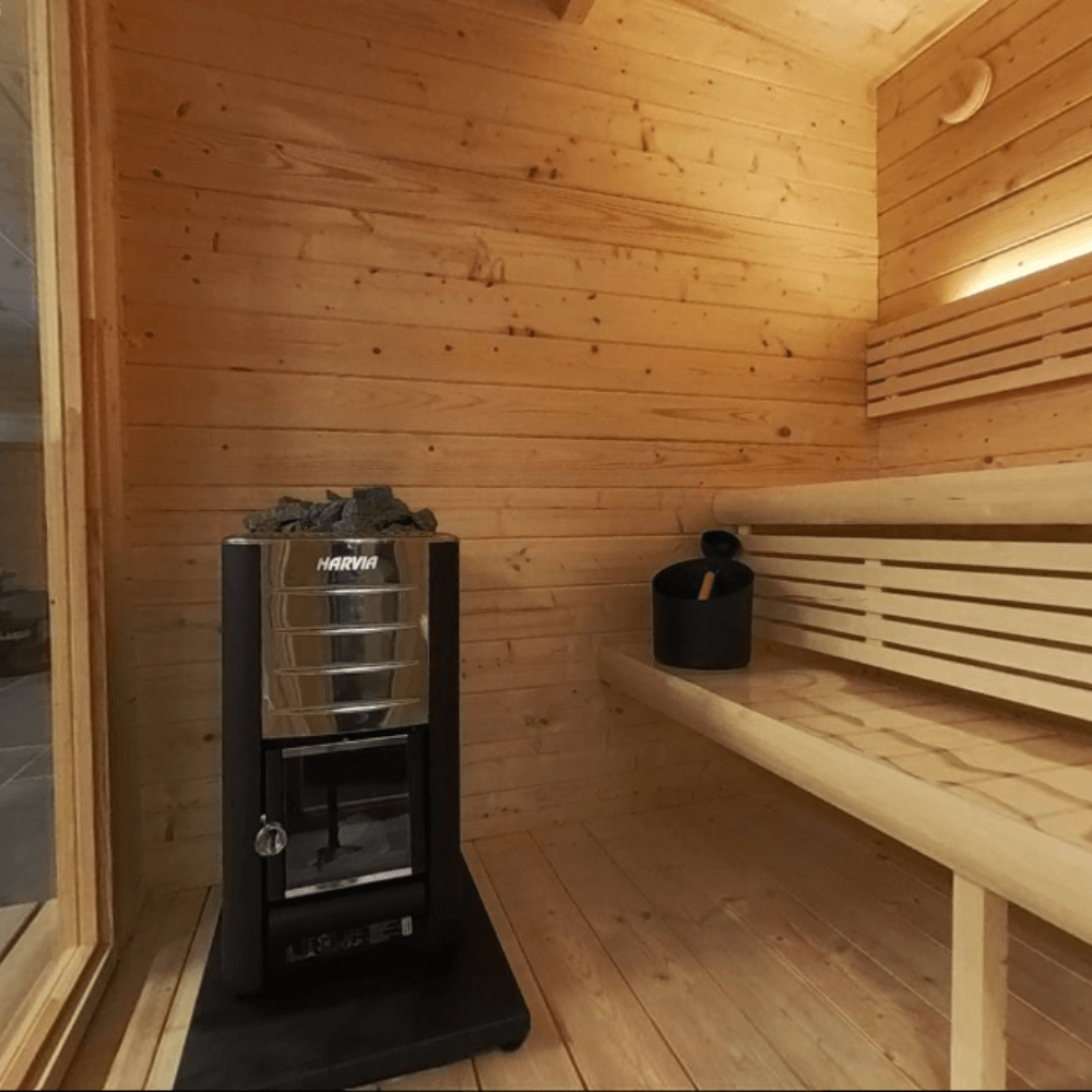 SaunaLife Garden Series G4 | 6 Person Outdoor Traditional Sauna