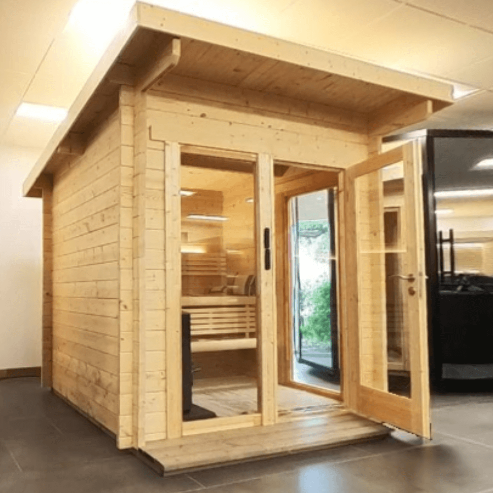 SaunaLife Garden Series G4 | 6 Person Outdoor Traditional Sauna