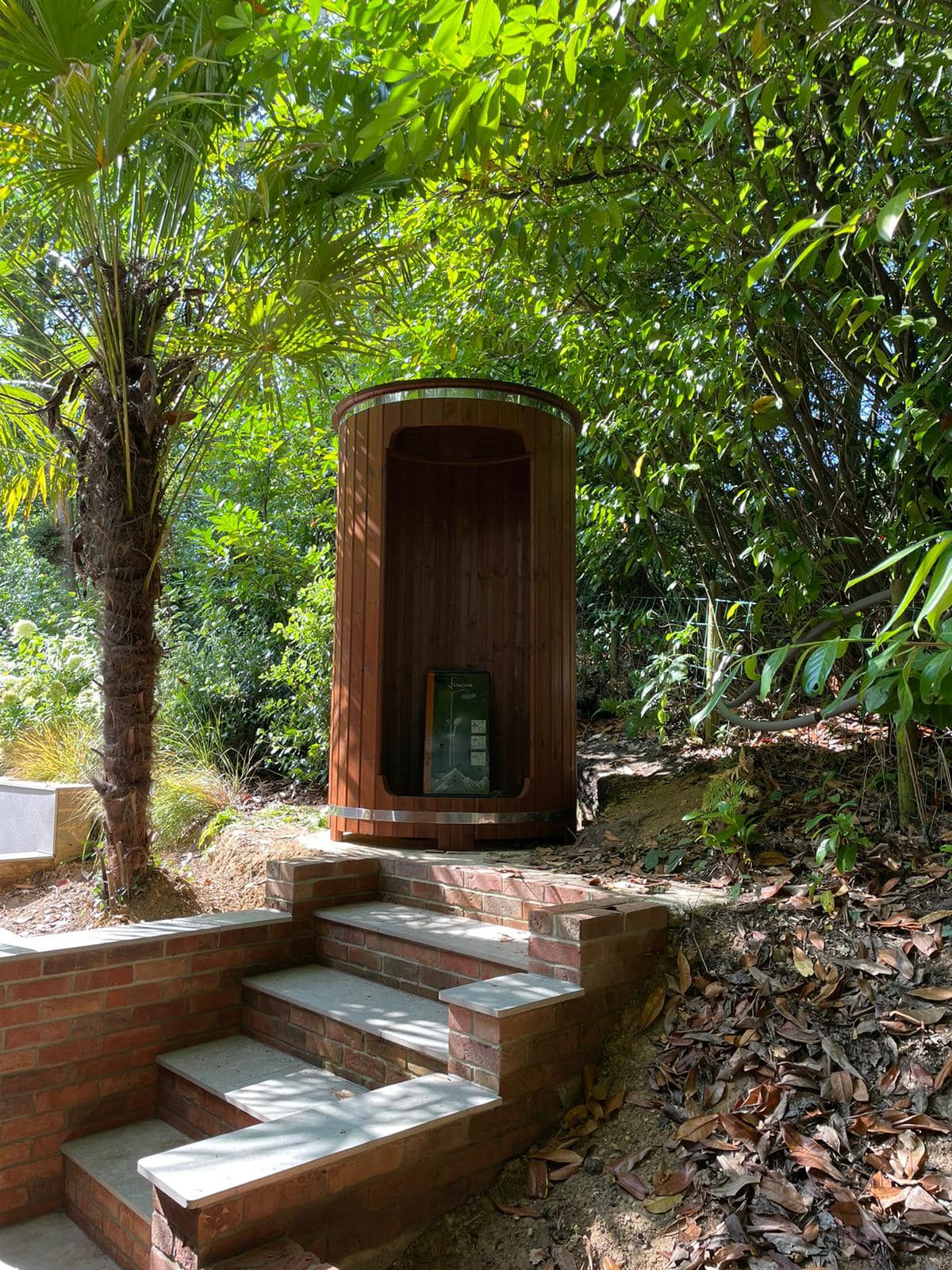 SaunaLife RAIN Series Model R3 Outdoor Barrel Shower