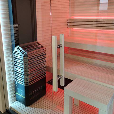 Saunum Air 5 - 4.8kW Stainless Steel Sauna Heater with Integrated Climate Equalizer