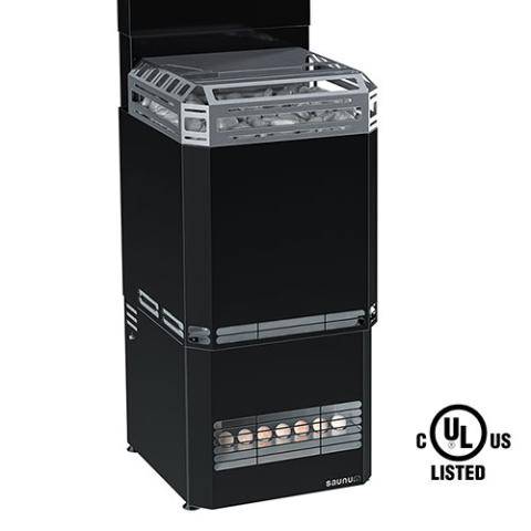 Saunum Air L 13 - 13kW Black Sauna Heater with Integrated Climate Equalizer