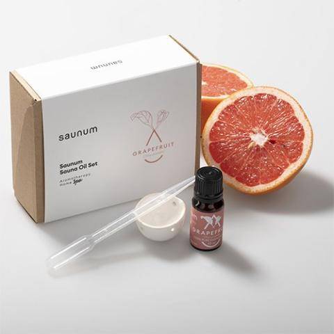 Saunum Aroma Oil Set - Premium Grapefruit Aromatherapy System for Sauna Enhancement
