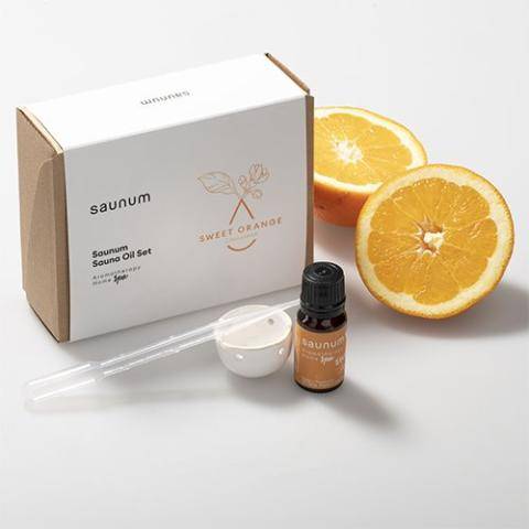 Saunum Aroma Oil Set - Premium Sweet Orange Aromatherapy System for Sauna Enhancement