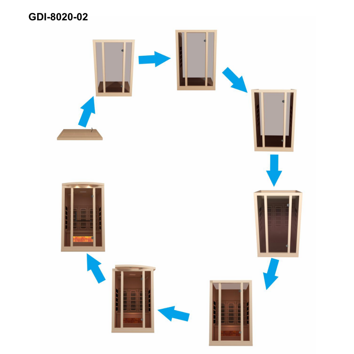 Golden Designs 2-Person 2025 Reserve Edition Full Spectrum Sauna GDI-8020-03