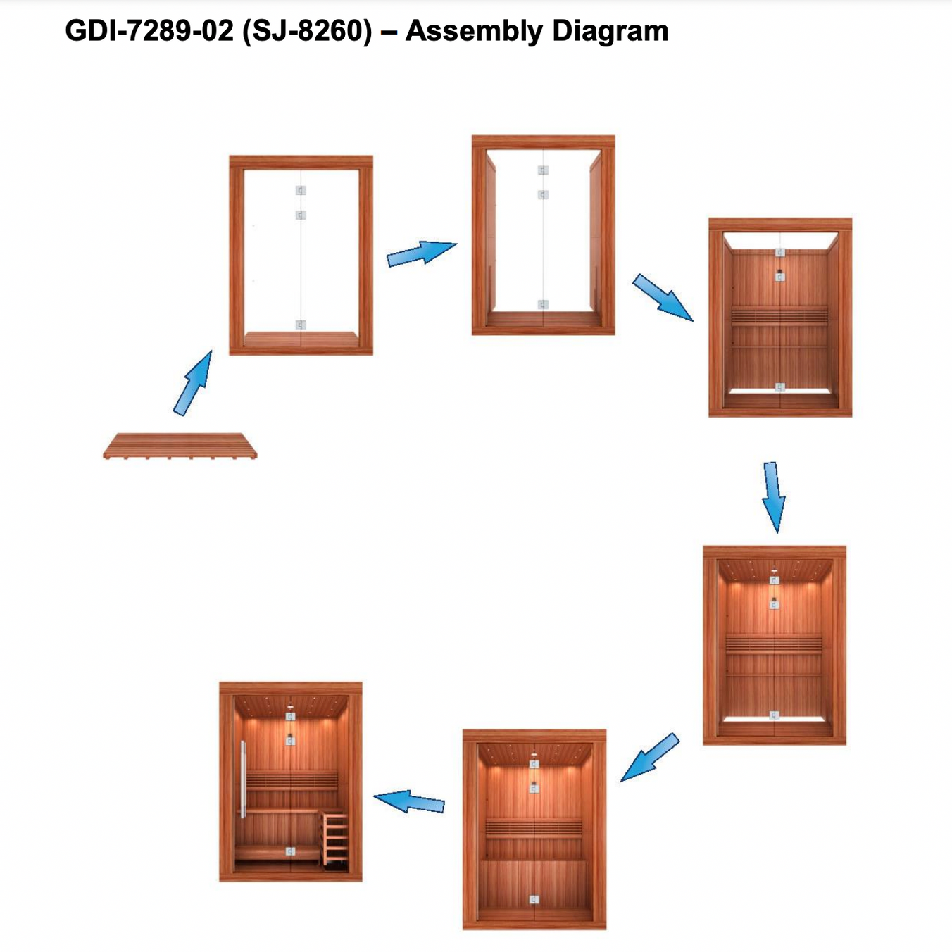 Golden Designs 2025 Sundsvall Edition 2 Person Traditional Sauna GDI-7289-02