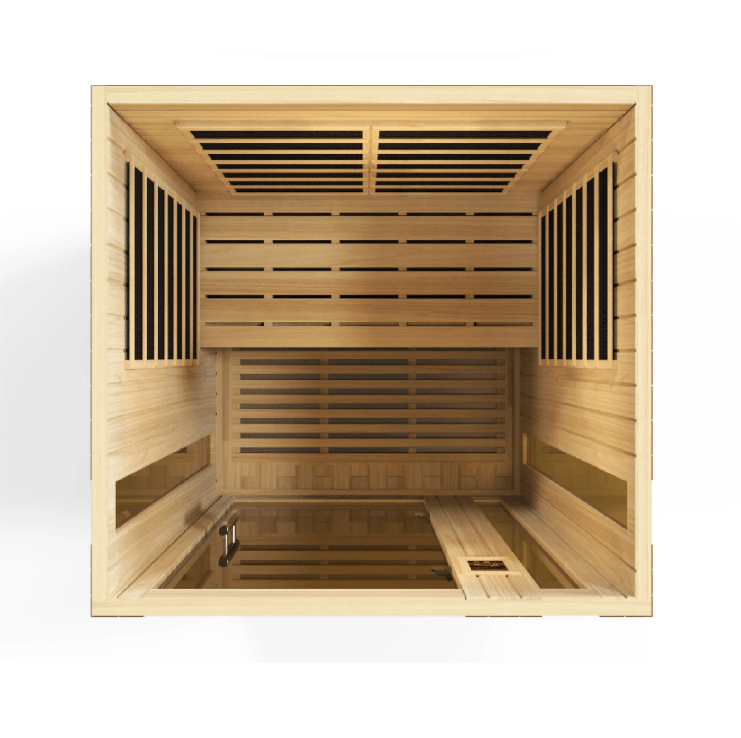 Dynamic Vittoria 2-Person Low EMF FAR Infrared Sauna (Canadian Hemlock) | DYN-6220-01