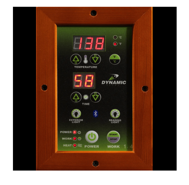 Dynamic Vittoria 2-Person Low EMF FAR Infrared Sauna (Canadian Hemlock) | DYN-6220-01