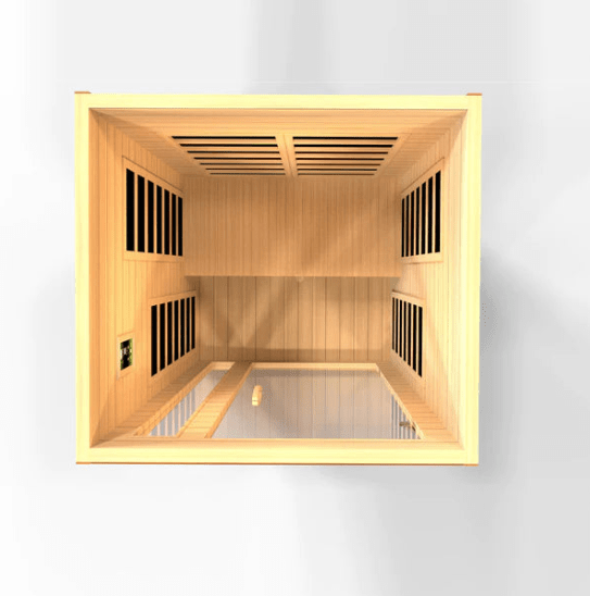 Dynamic Cordoba 2-Person Low EMF FAR Infrared Sauna with Canadian Hemlock | DYN-6203-01