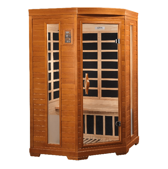 Dynamic Heming 2-Person Corner Low EMF FAR Infrared Sauna | DYN-6225-02