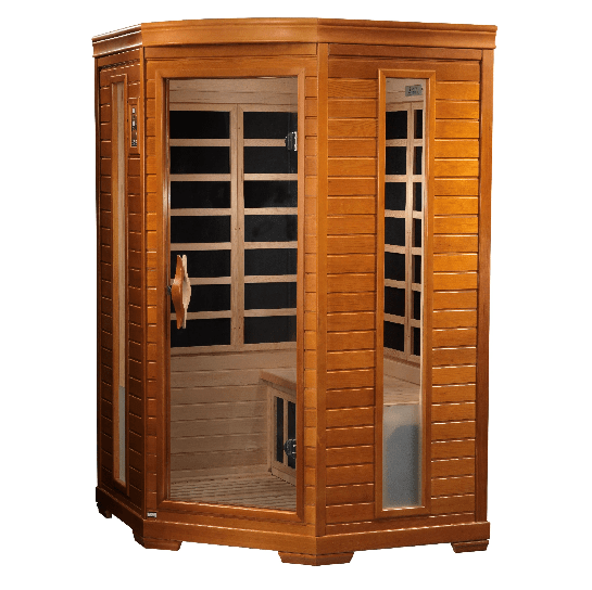 Dynamic Heming 2-Person Corner Low EMF FAR Infrared Sauna | DYN-6225-02