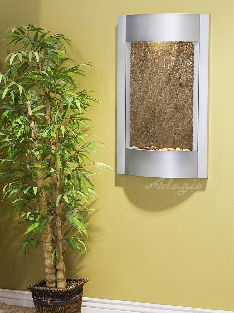 Serene Waters Water Fountain | Vertical Wall-Mounted | Adagio Water Features