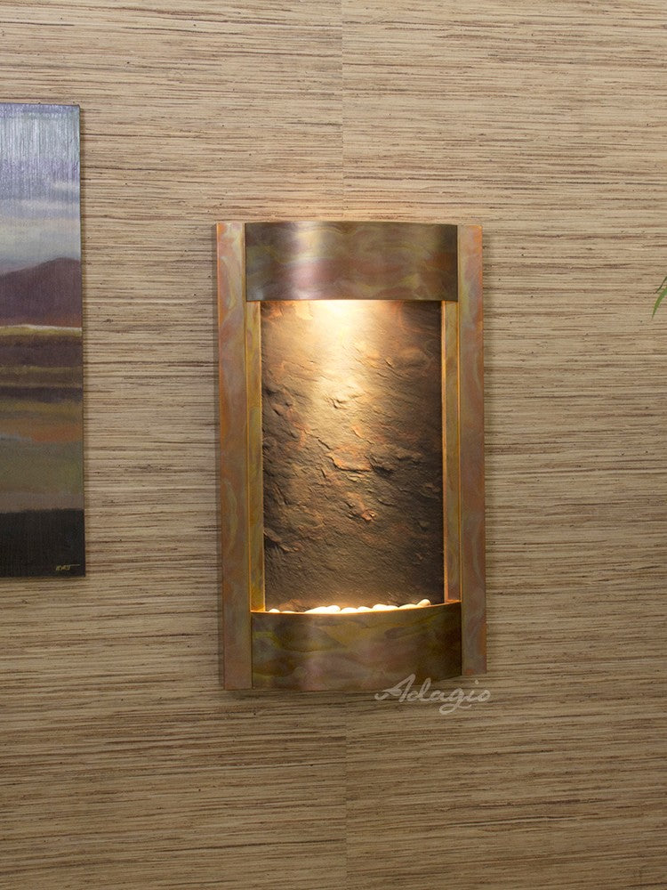 Serene Waters Water Fountain | Vertical Wall-Mounted | Adagio Water Features