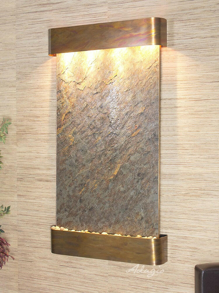 Summit Falls Water Fountain | Vertical Wall-Mounted | Adagio Water Features