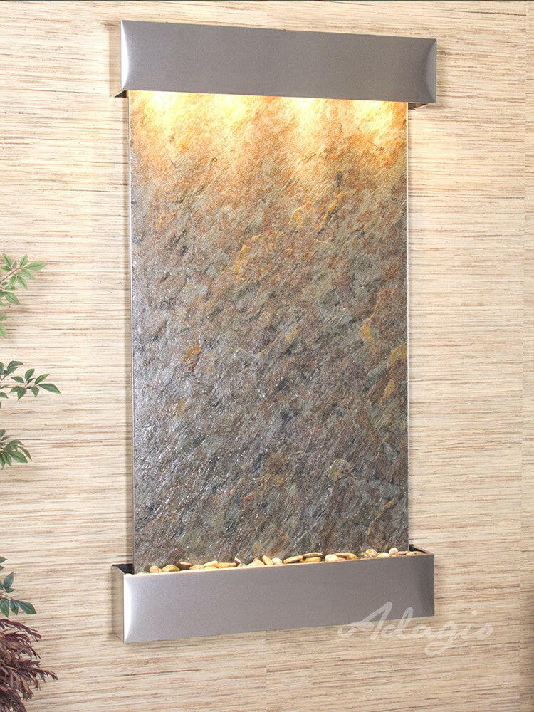 Summit Falls Water Fountain | Vertical Wall-Mounted | Adagio Water Features