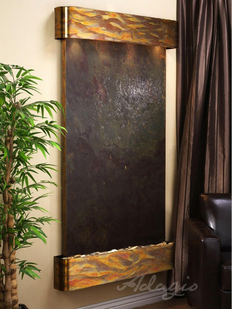 Summit Falls Water Fountain | Vertical Wall-Mounted | Adagio Water Features