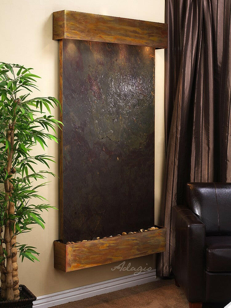 Summit Falls Water Fountain | Vertical Wall-Mounted | Adagio Water Features